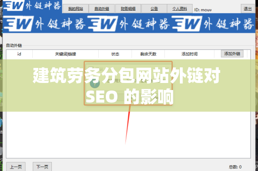 建筑劳务分包网站外链对 SEO 的影响