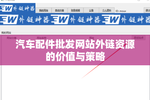 汽车配件批发网站外链资源的价值与策略
