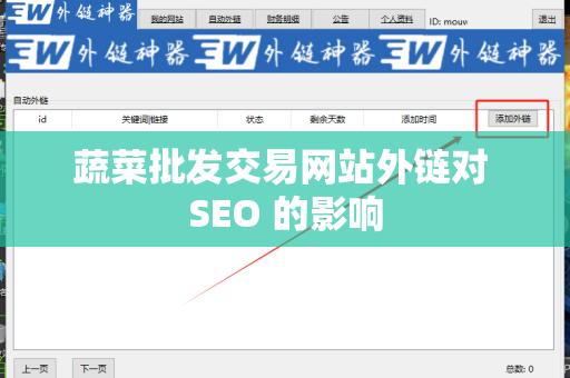 蔬菜批发交易网站外链对 SEO 的影响