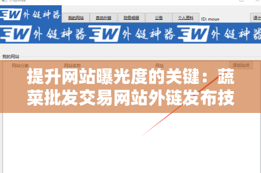 提升网站曝光度的关键：蔬菜批发交易网站外链发布技巧