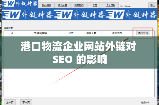 港口物流企业网站外链对 SEO 的影响
