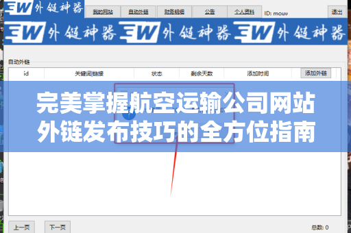完美掌握航空运输公司网站外链发布技巧的全方位指南