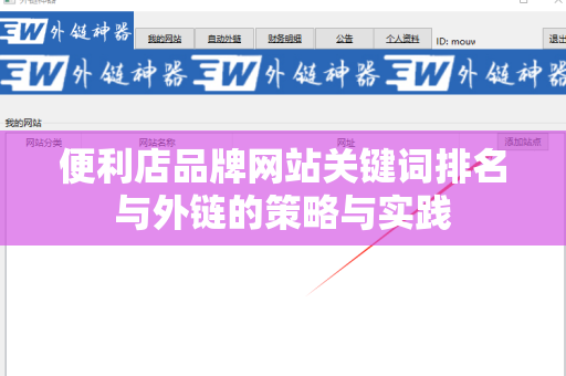 便利店品牌网站关键词排名与外链的策略与实践