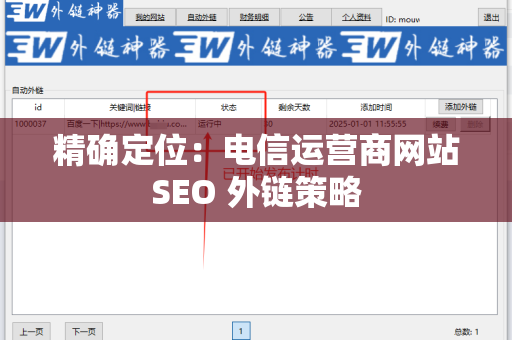 精确定位：电信运营商网站SEO 外链策略