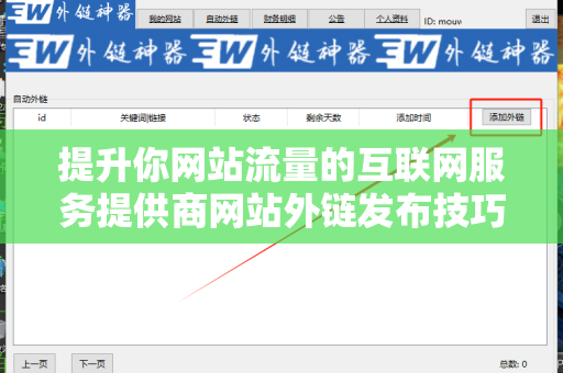提升你网站流量的互联网服务提供商网站外链发布技巧