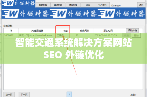智能交通系统解决方案网站SEO 外链优化