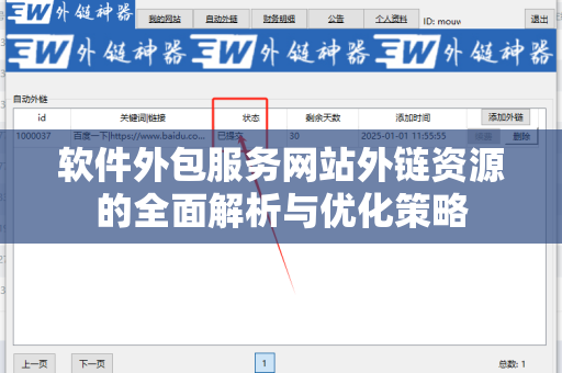 软件外包服务网站外链资源的全面解析与优化策略