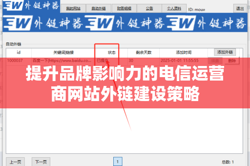 提升品牌影响力的电信运营商网站外链建设策略