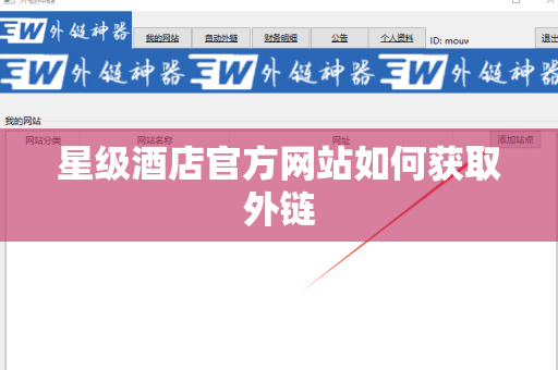 星级酒店官方网站如何获取外链