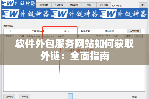 软件外包服务网站如何获取外链：全面指南