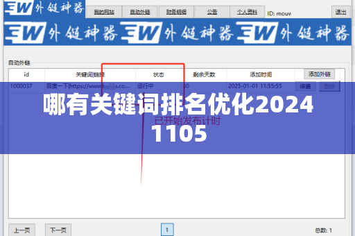 哪有关键词排名优化20241105