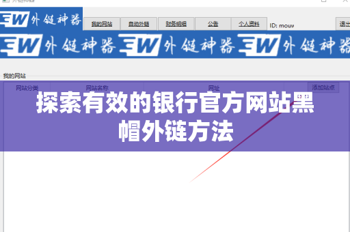 探索有效的银行官方网站黑帽外链方法
