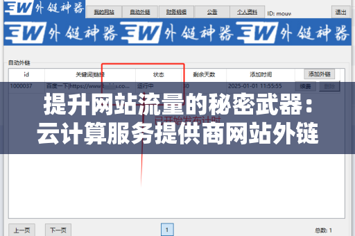 提升网站流量的秘密武器：云计算服务提供商网站外链发布技巧