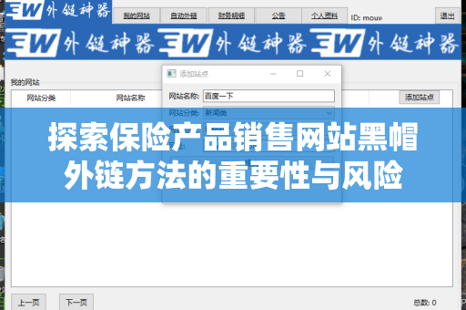 探索保险产品销售网站黑帽外链方法的重要性与风险