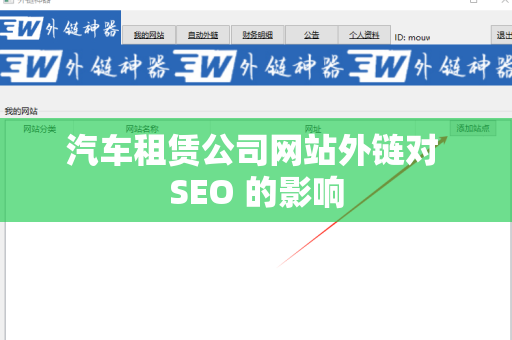 汽车租赁公司网站外链对 SEO 的影响