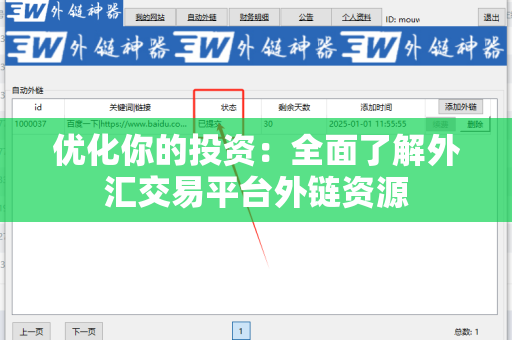 优化你的投资：全面了解外汇交易平台外链资源