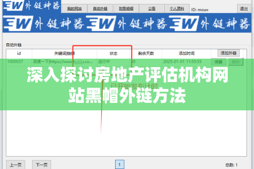 深入探讨房地产评估机构网站黑帽外链方法
