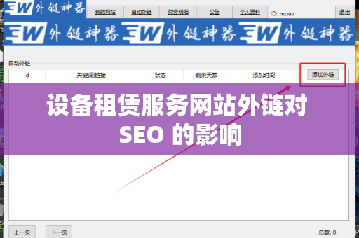 设备租赁服务网站外链对 SEO 的影响