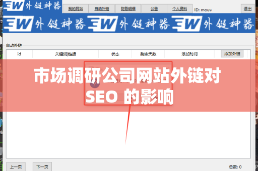 市场调研公司网站外链对 SEO 的影响