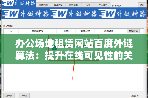 办公场地租赁网站百度外链算法：提升在线可见性的关键