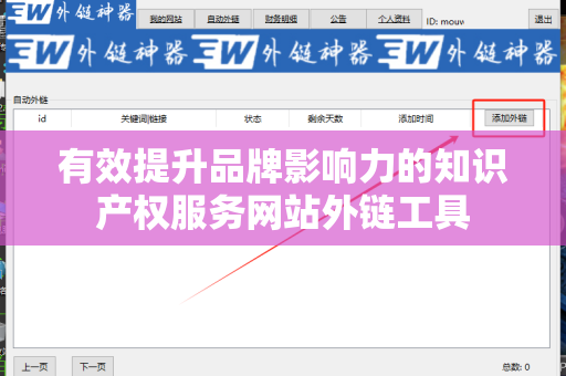 有效提升品牌影响力的知识产权服务网站外链工具