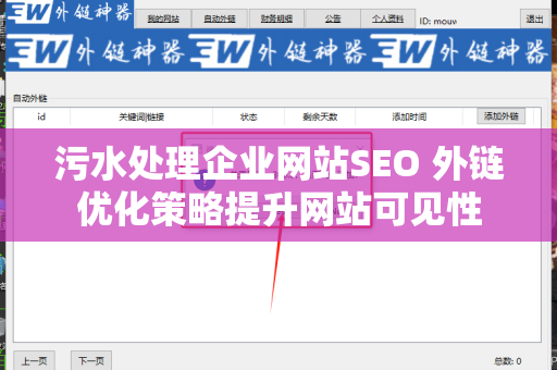 污水处理企业网站SEO 外链优化策略提升网站可见性
