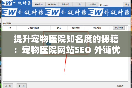 提升宠物医院知名度的秘籍：宠物医院网站SEO 外链优化