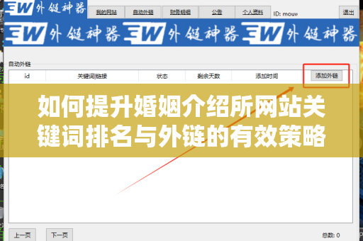 如何提升婚姻介绍所网站关键词排名与外链的有效策略
