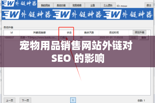 宠物用品销售网站外链对 SEO 的影响