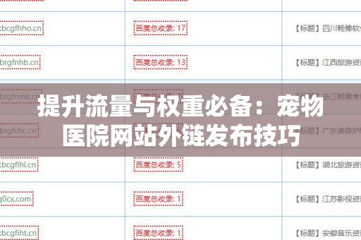 提升流量与权重必备：宠物医院网站外链发布技巧