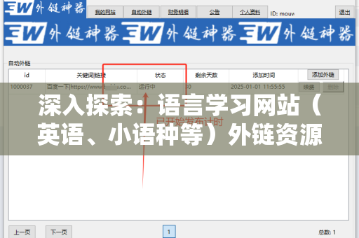 深入探索：语言学习网站（英语、小语种等）外链资源的整合与应用