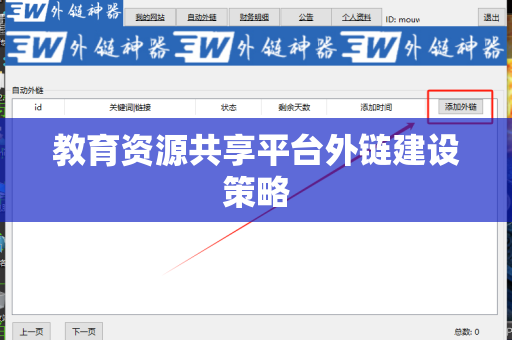 教育资源共享平台外链建设策略