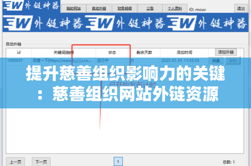 提升慈善组织影响力的关键：慈善组织网站外链资源