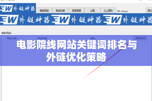 电影院线网站关键词排名与外链优化策略