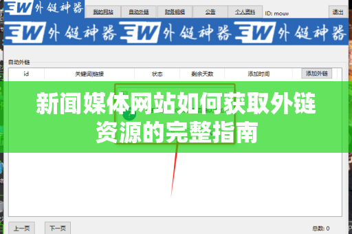 新闻媒体网站如何获取外链资源的完整指南