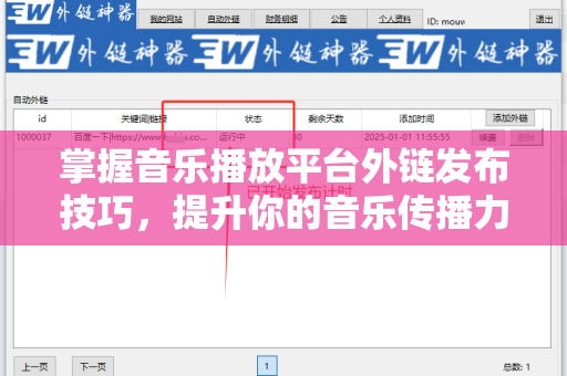掌握音乐播放平台外链发布技巧，提升你的音乐传播力