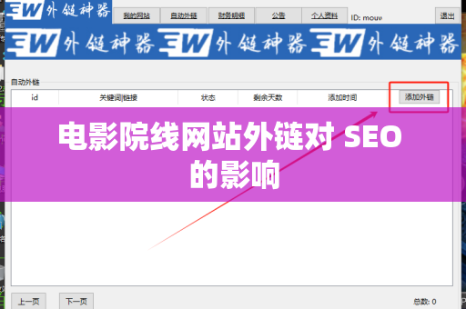 电影院线网站外链对 SEO 的影响