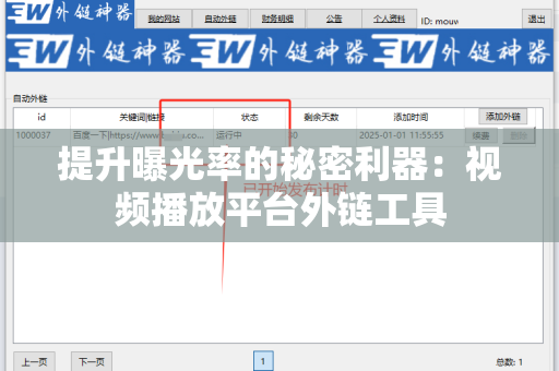 提升曝光率的秘密利器：视频播放平台外链工具