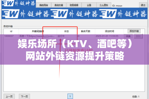 娱乐场所（KTV、酒吧等）网站外链资源提升策略