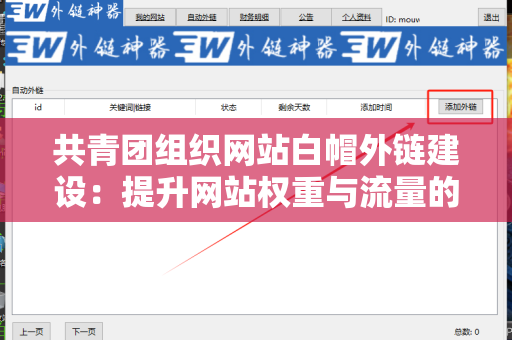 共青团组织网站白帽外链建设：提升网站权重与流量的有效策略