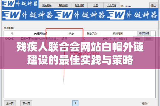 残疾人联合会网站白帽外链建设的最佳实践与策略