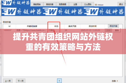 提升共青团组织网站外链权重的有效策略与方法