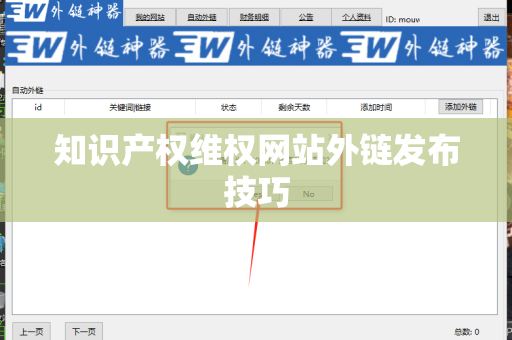 知识产权维权网站外链发布技巧
