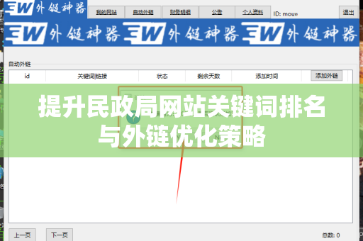 提升民政局网站关键词排名与外链优化策略