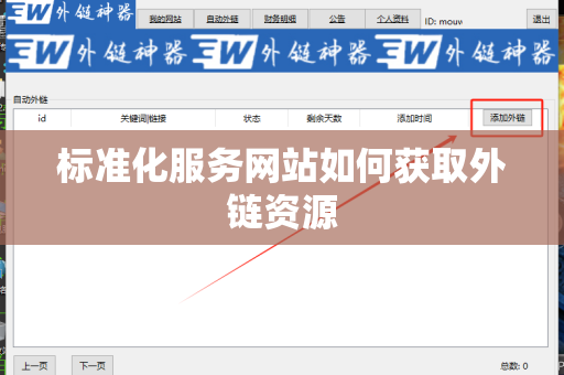 标准化服务网站如何获取外链资源