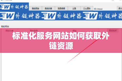 标准化服务网站如何获取外链资源